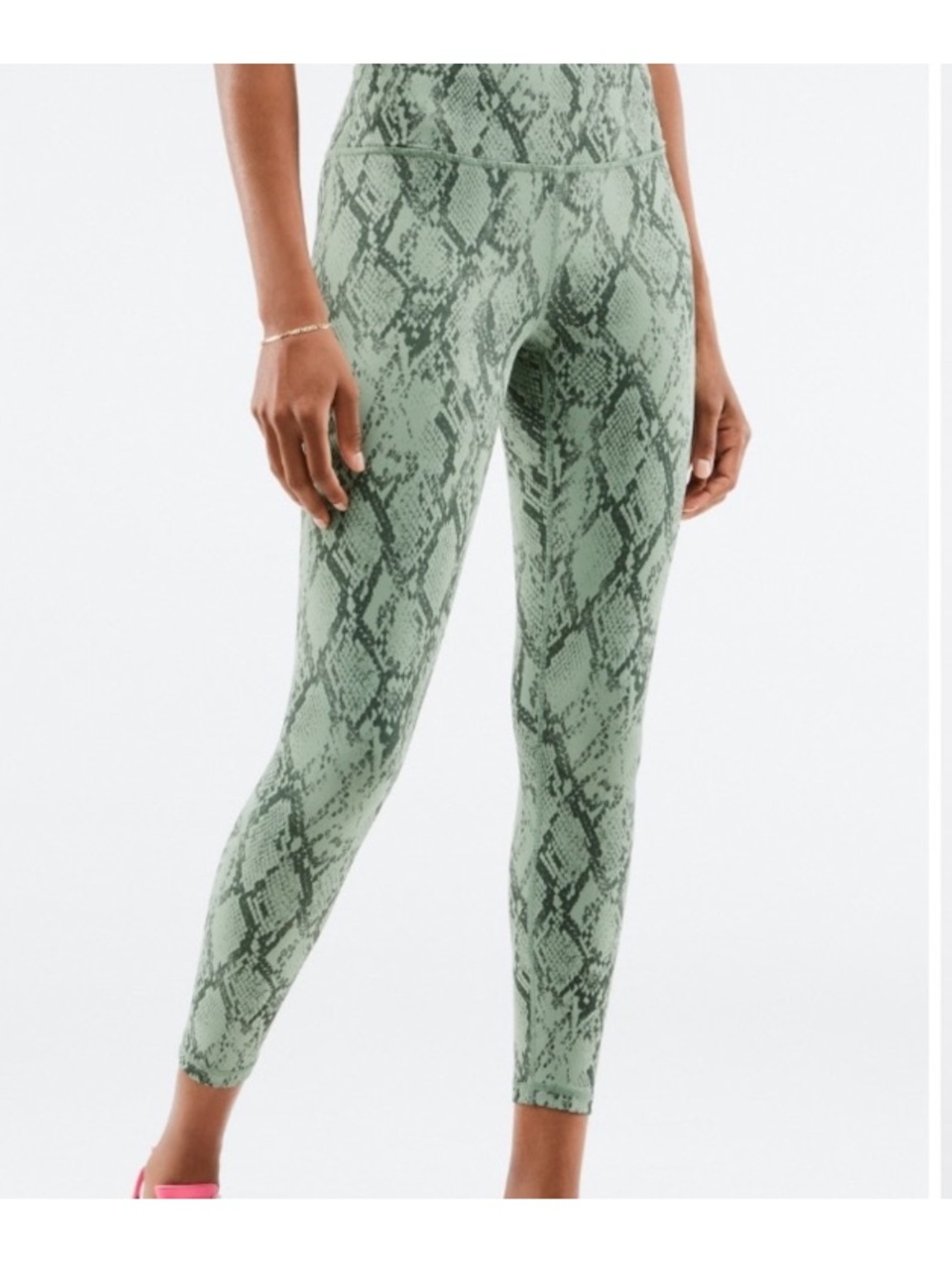 Fabletics Powerhold Define High Waisted 7/8 Snake Print Leggings